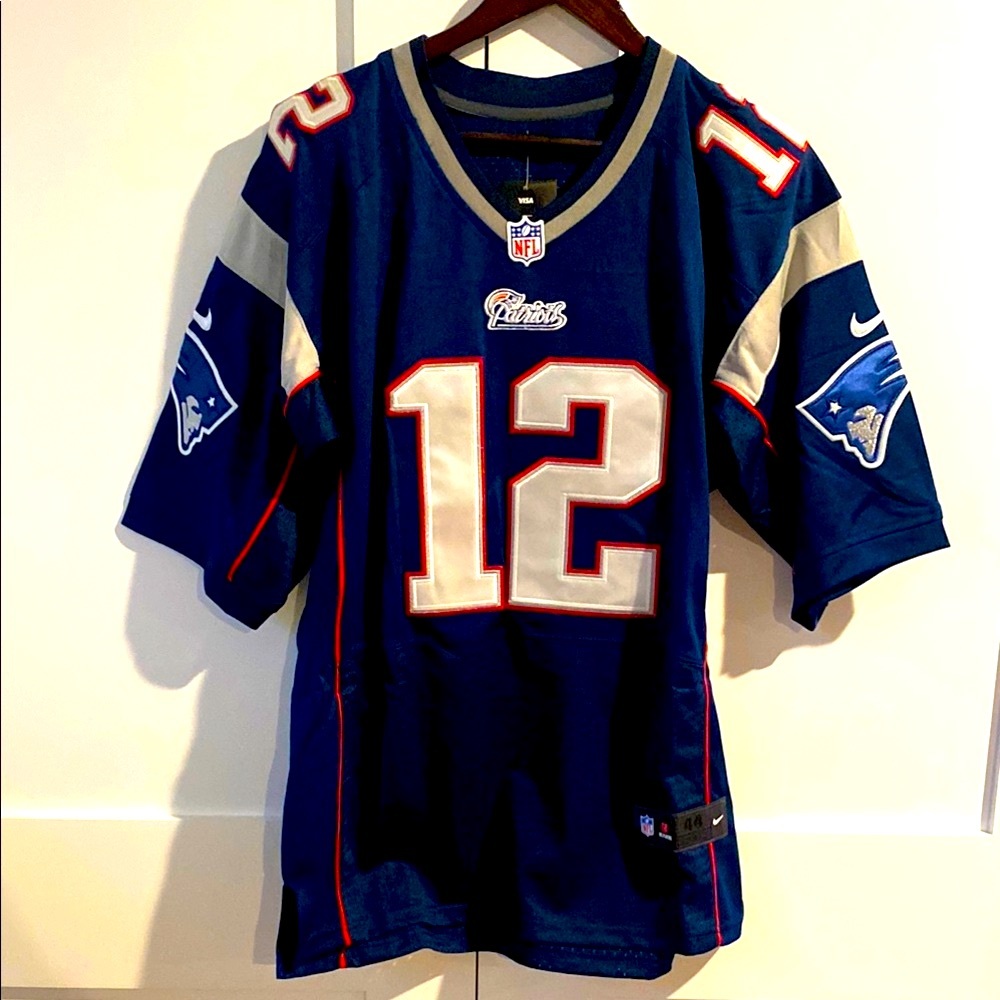 New England Patriots BRADY #12 NFL Nike Jersey, Men’s Large NEW with Tags SALE!!